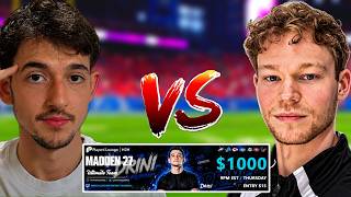 I played Seeve in a $1000 MUT Tournament...