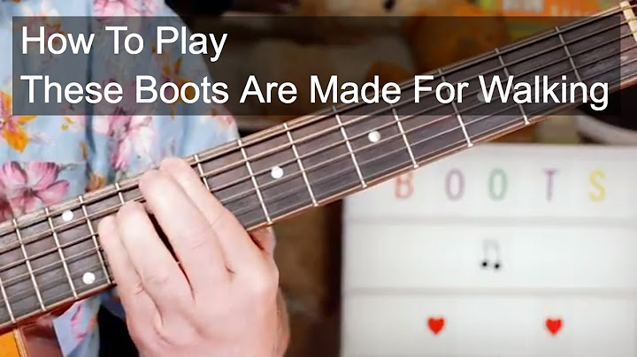 These Boots Are Made for Walkin' Guitar version - Guitar performance video thumbnail