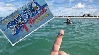 This ring recovery went VIRAL! Metal detecting Siesta Key Beach