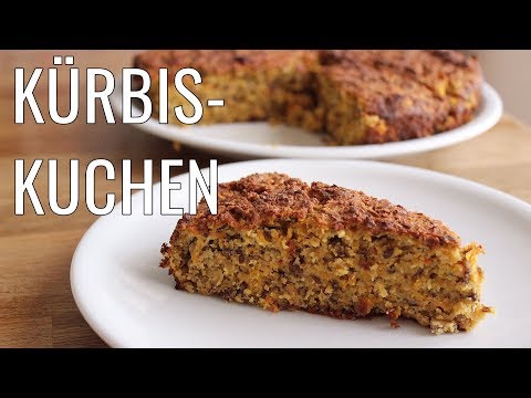 Kürbis Kuchen Weihnachtsrezept ohne Zucker VEGAN glutenfrei. 