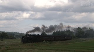 SL飯山線ロマン号試運転　2016．10.27②　44年ぶりの蒸気運転　越後田沢駅ー越後水沢駅　　　　HDV 711