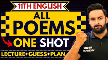 CLass 11 : All POEMS in One Shot : Guess + Plan + Lecture : Sir Usama :Youth Academy