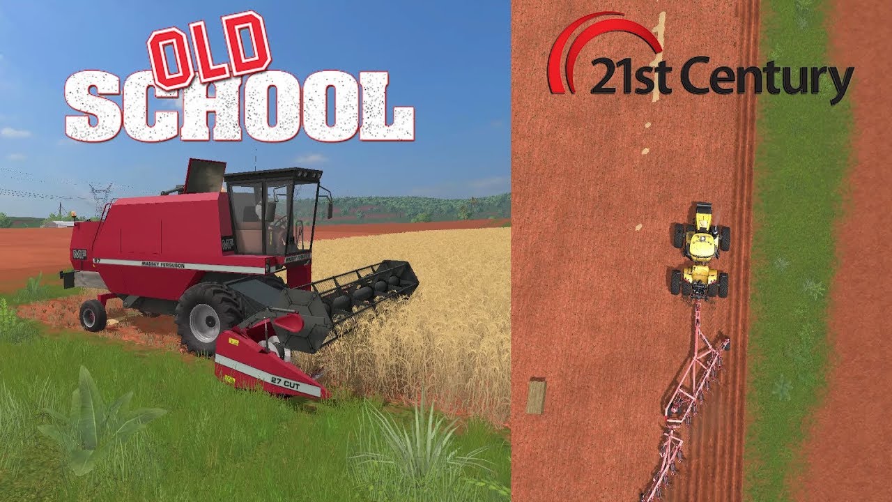 Old School vs 21st Century Equipment Comparison - Farming Sim 17