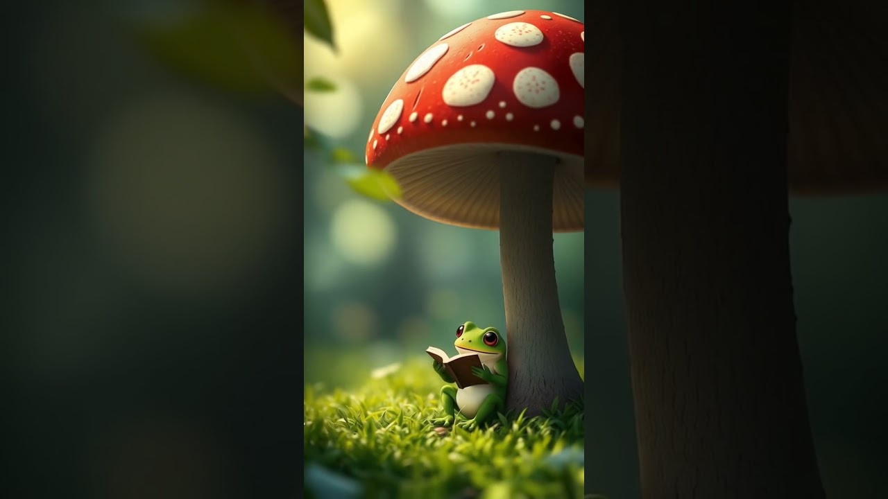 Cozy Frog’s Magical Reading Nook 📖🍄🐸✨ 
