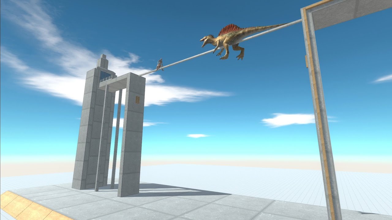 세상에서 가장 좁고 위험한 다리를 건너는 동물들 - Animal Revolt Battle Simulator