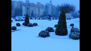 Grudniowe opady śniegu w Kaliszu - 03.12.2020r. Umiarkowane oraz silne opady.