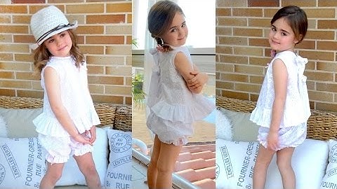 Girl white and blue top and bloomers next năm 2024