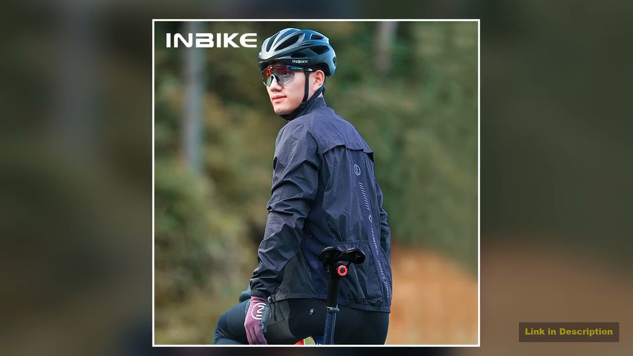 INBIKE Mens and Womens Windbreaker Long Sleeve Cycling Jersey Cycling Windproof Clothing