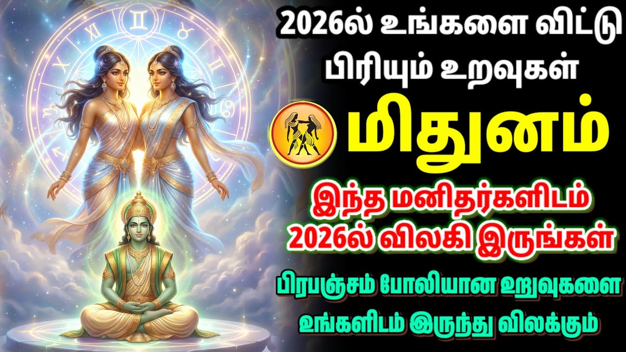 2026 மிதுனம் ராசி ⚠️ இந்த மனிதர்களிடம் விலகி இருங்கள்! | 2026ல் பெரிய மாற்றம் | Mithunam Rasi Tamil