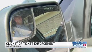 Click It or Ticket enforcement in West Virginia