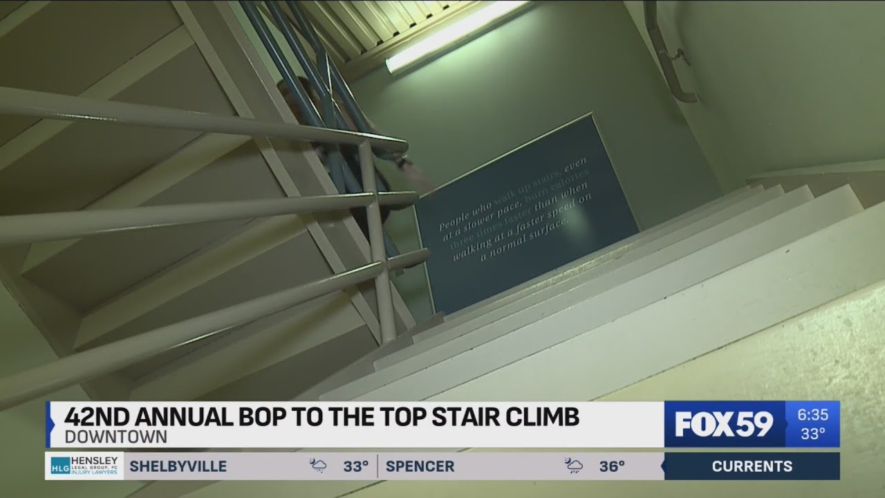 42nd Annual Bop to the Top Stair Climb at OneAmerica Building