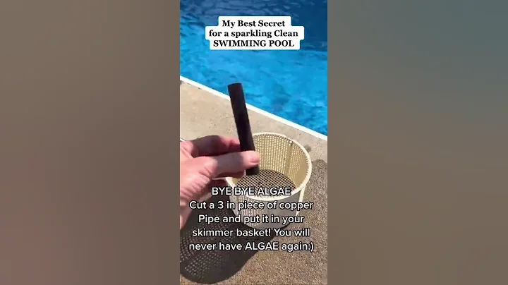 Getting rid of algae in your pool . Simply use a copper pipe;)