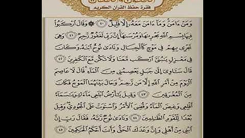 تلاوة رائعة جداً  سعد الغامدي  {وقال اركبوا فيها بسم الله مجرىها ومرساها...} الآيات