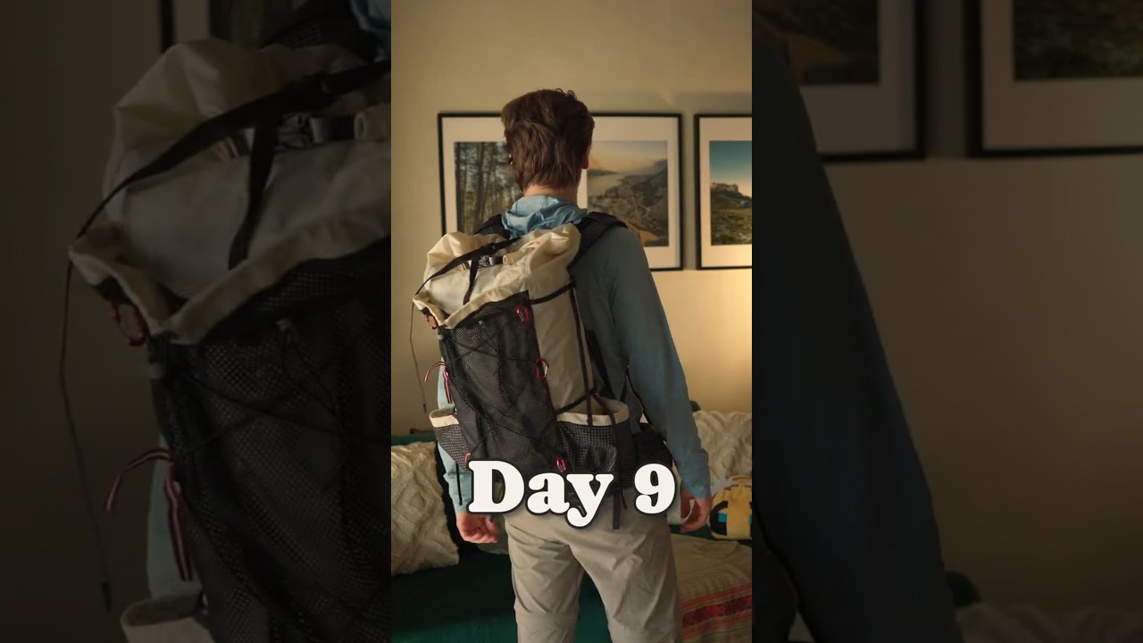 Day 9 of cutting weight off my backpack