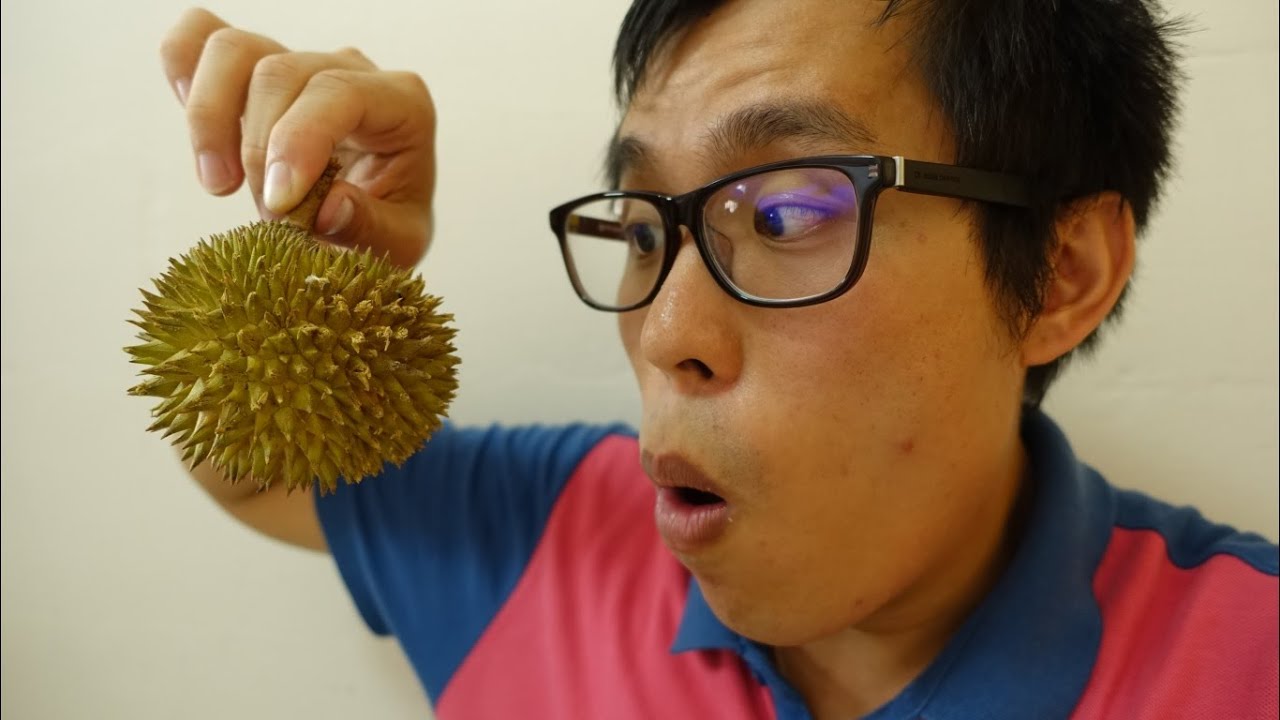 Mini Durian Challenge Open with Bare Hands with taste review YouTube