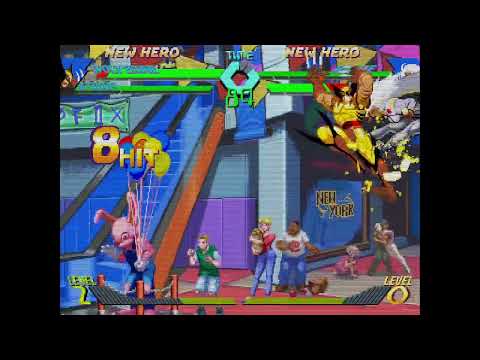 X-Men vs. Street Fighter - Wolverine, Storm vs. Rogue, Storm
