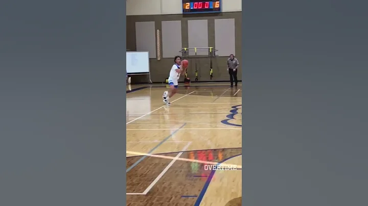 8TH GRADE Peyton Kemp Is ALMOST DUNKING! Middle Sc...