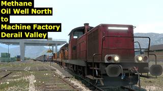 Methane - Oil Well North to Machine Factory - Derail Valley