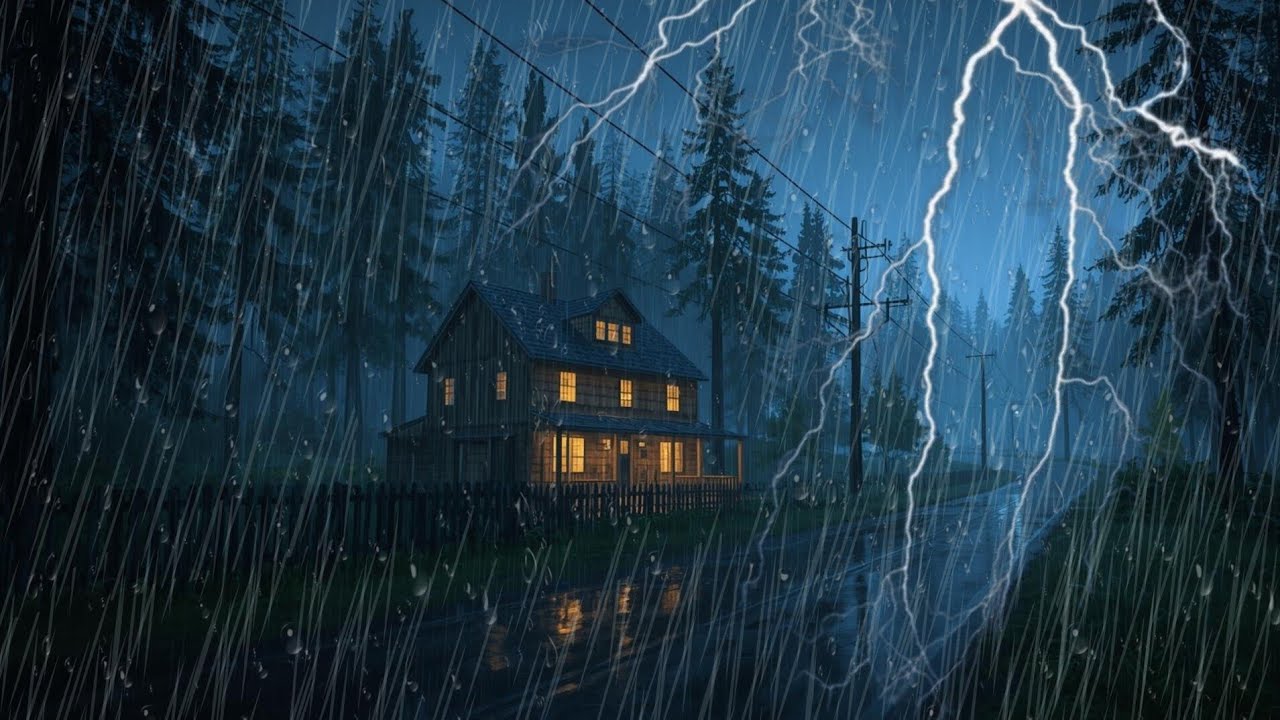 Duérmete en 3 Min con Lluvia Fuerte y Truenos Atronadores – Sonido ...