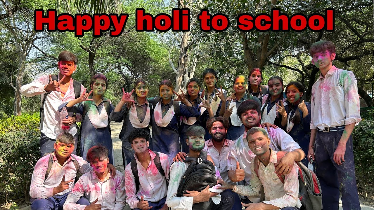 We are having a lot of fun at Holi Color School.❤️‍🩹🫂 #vlog #subscribe #support #plz 