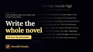 NovelOS Studio Full Walkthrough — A Writing App You Buy Once (v1.0 - v1.3) screenshot 2