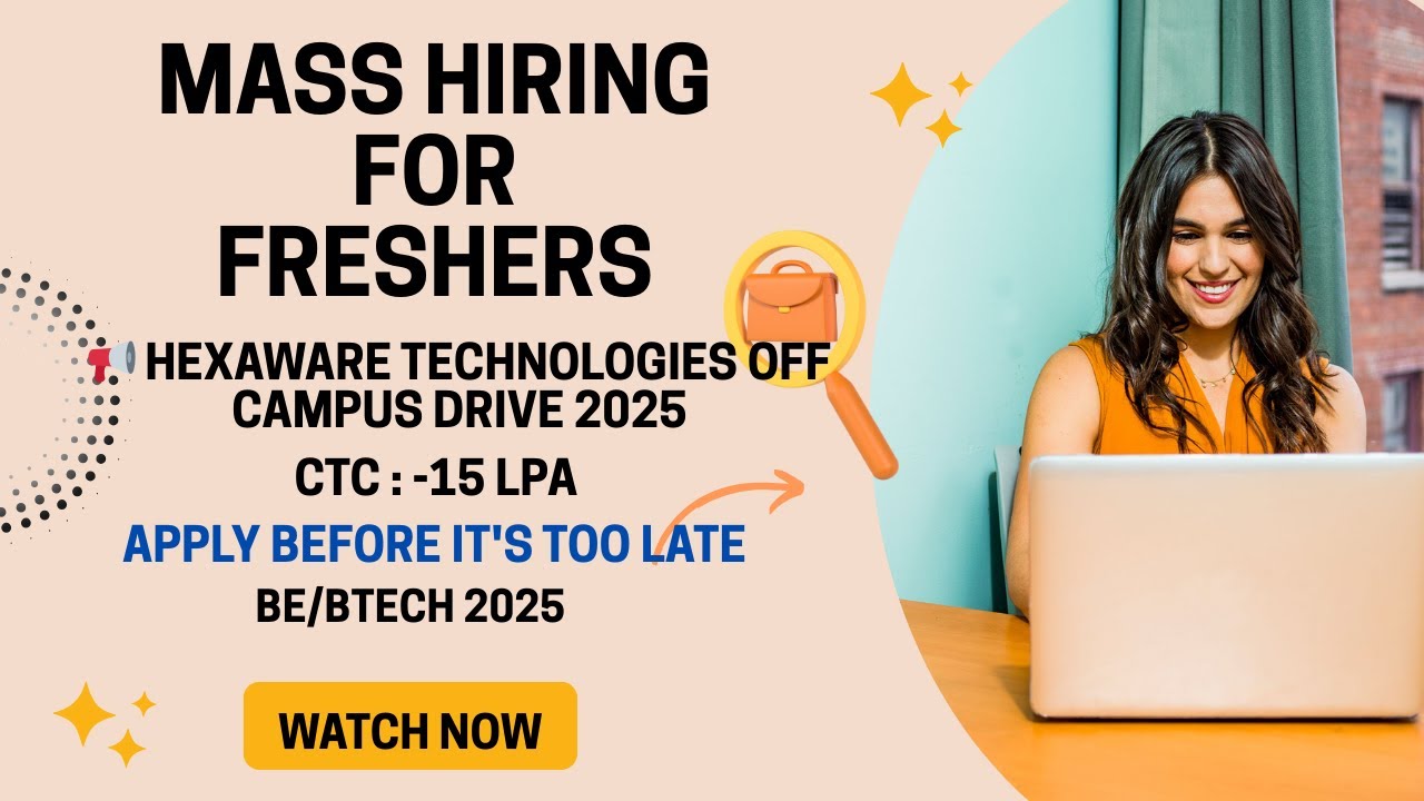 Hexaware Hiring 2025 15 LPA Freshers | Cloud AI Role SPGET Off Campus ...