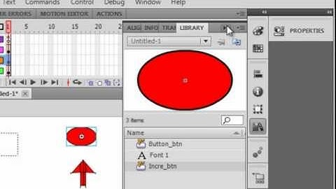 Flash Basics Tutorial 5 Up Down Counter With Variables.avi