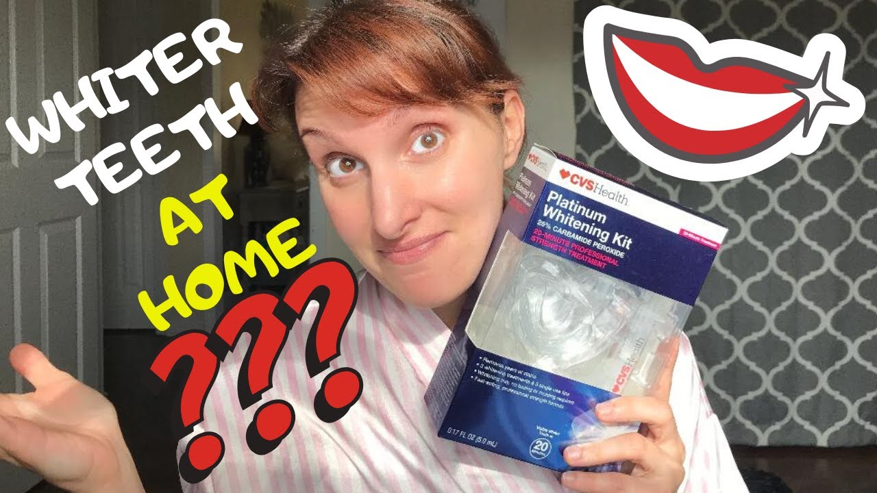 Whiten Your Teeth at Home! CVS Platinum Teeth Whitening Kit REVIEW