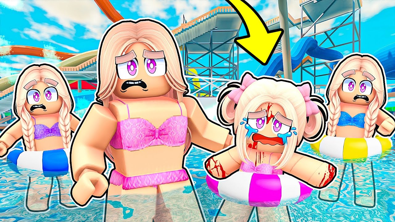 MAŁA AMI MIAŁA WYPADEK NA BASENIE w ROBLOX! 😱