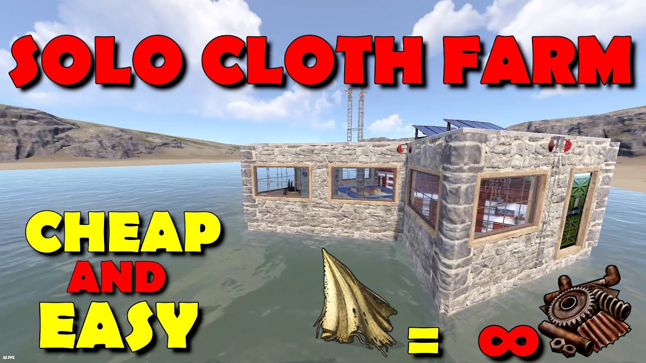 RUST SOLO CLOTH FARM BASE DESIGN (INFINITY SCRAP?!?!) - YouTube