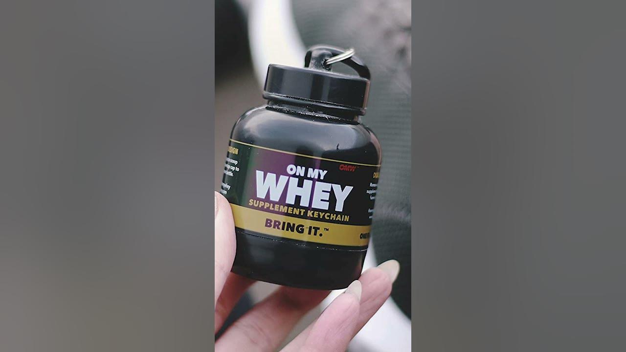 OnMyWhey Fitness Keychain