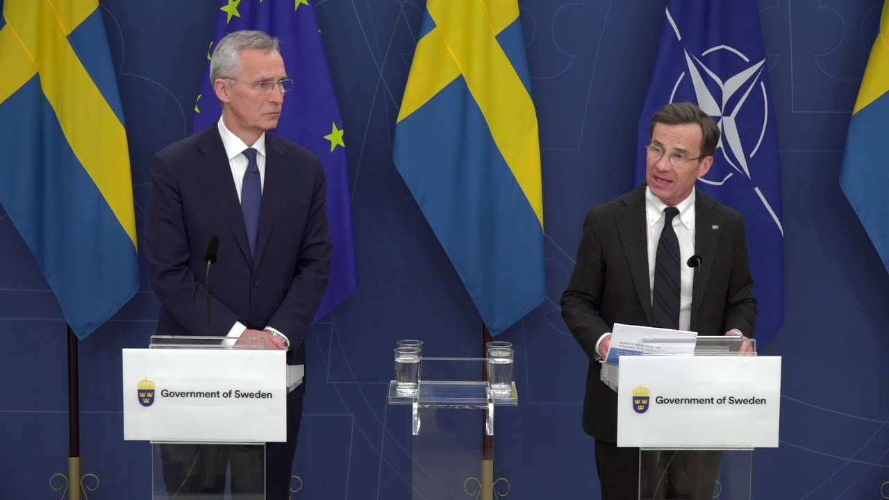 Press conference with Ulf Kristersson and Jens Stoltenberg