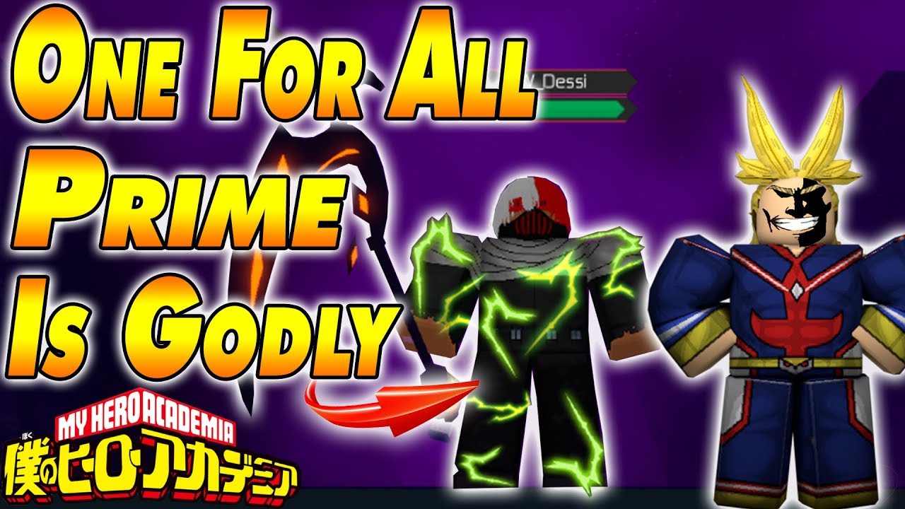 One For All Prime Is Godly Heroes Online Youtube - roblox heroes online one for all prime