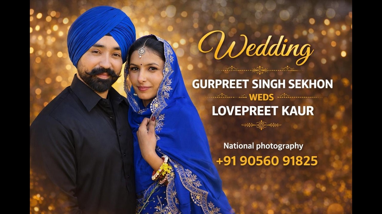 LIVE🔴WEDDING GURPREET SINGH SEKHON WEDS LOVEPREET KAUR