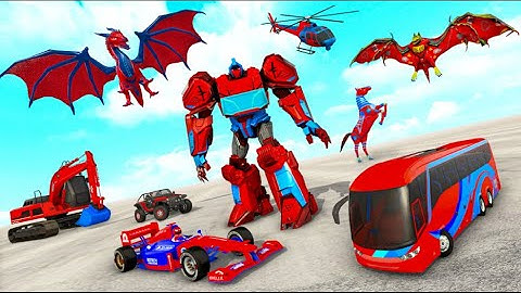 Multi Robot Car Transform Bat: Bus Robot Games Trick Tale Studio Gameplay #1