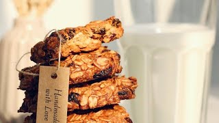 GALLETAS DE AVENA Y PLATANO SIN AZUCAR