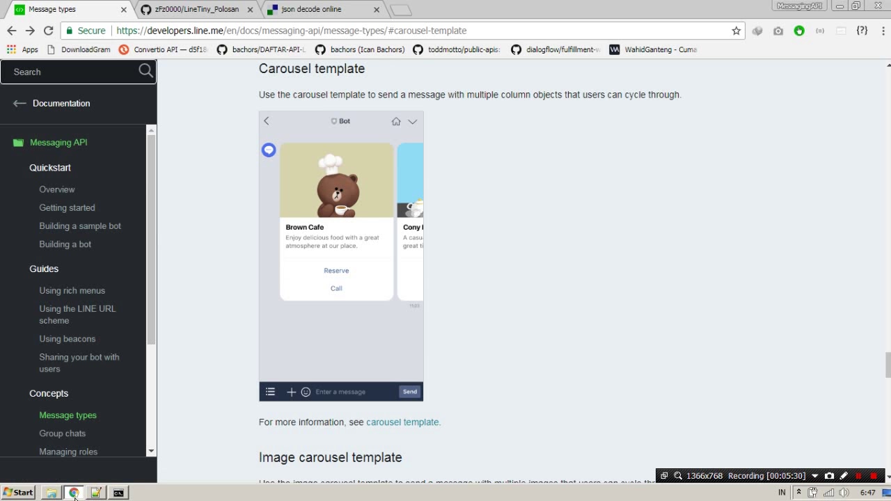 Cara Pasang Pesan Carousel di Line Bot - YouTube
