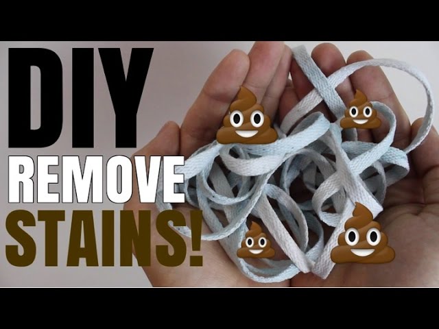 HOW TO: WHITEN SHOE LACES/REMOVE STAINS 