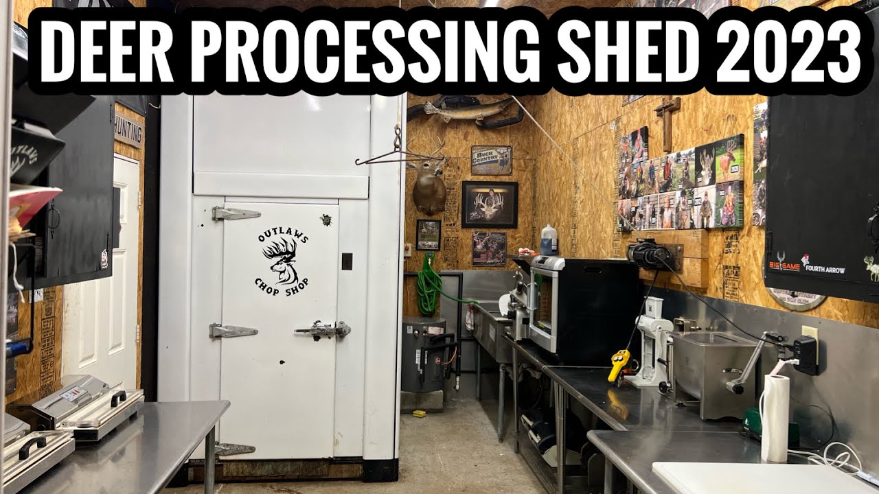 MY DEER PROCESSING SHED 2023. My backyard butchering shop. YouTube