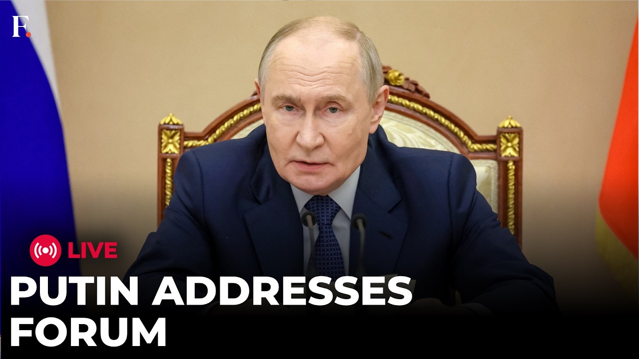 LIVE: Russian President Vladimir Putin Speaks at St. Petersburg Cultural Forum | Full Speech thumbnail
