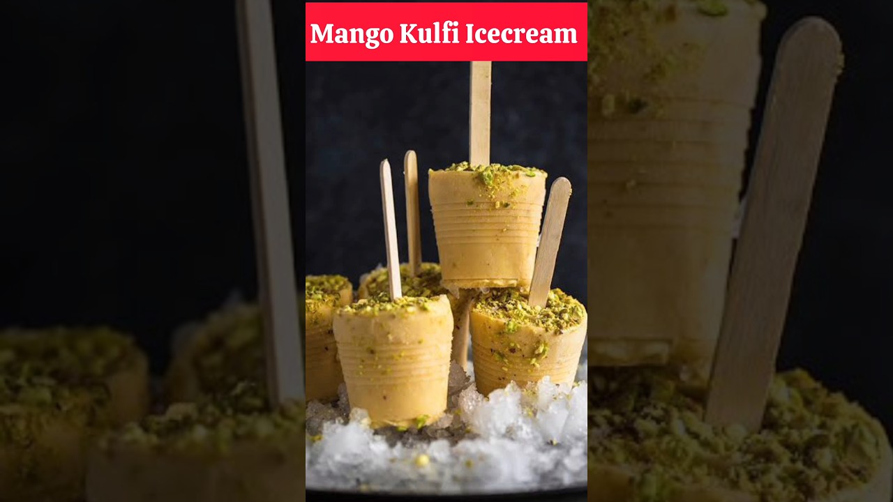 How to Make Mango Kulfi Ice Cream at Home | Mango Ice Cream in 1 minute | Homemade Ice Cream 