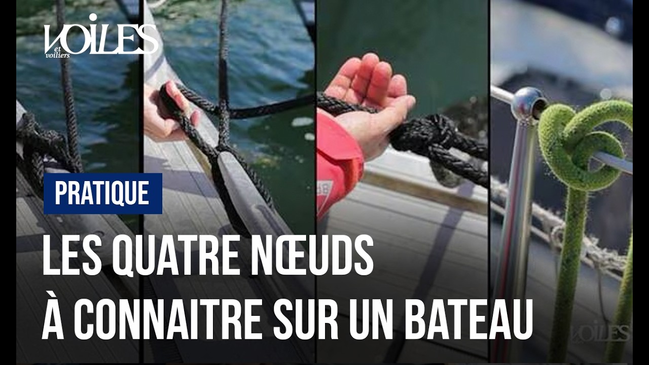 ⁣Nœud de chaise, demi-clé, taquet, cabestan : les quatre nœuds pour vous rendre utile en bateau