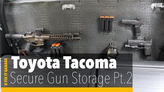 Tacoma Secure Gun Storage part 2 by U Fix It Garage 12,729 views 3 years ago 10 minutes, 8 seconds