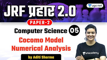 06:00 PM - NTA UGC NET 2021 | Computer Science by Aditi Sharma | Cocomo Model Numerical Analysis