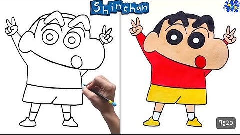 How to Draw ShinChan Step by Step || Easy Drawing Shin-Chan Nohara YO YO