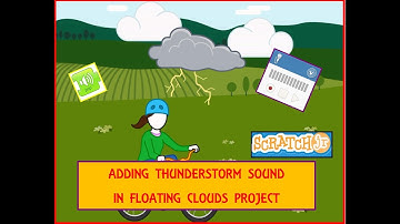 Scratch Jr: How to add any sound | How to record sound | Floating clouds  animation with sound