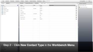 Add and Edit Contact Types and Contact Type Groups