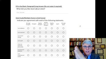 How to Display Items or Questions on Surveys