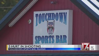 Three hurt in Raleigh sports bar shooting