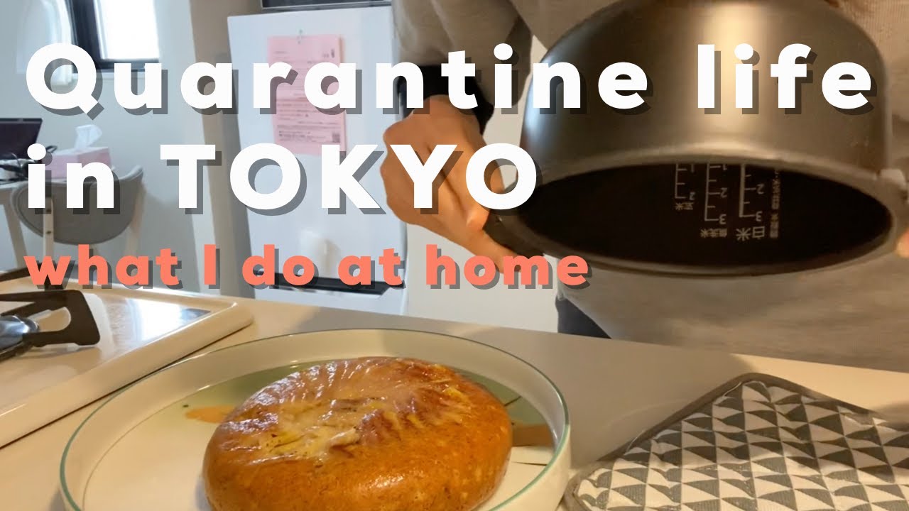 TOKYO VLOG 20. Quarantine in Tokyo: Making banana bread, working from home 💻 - [Japan diaries]